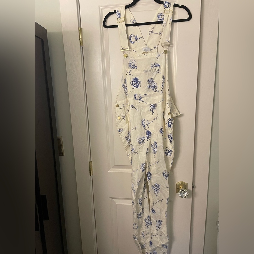 WeWoreWhat Linen blend overalls